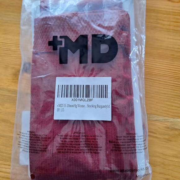 +MD Accessories - Burgundy Compression Pantyhose